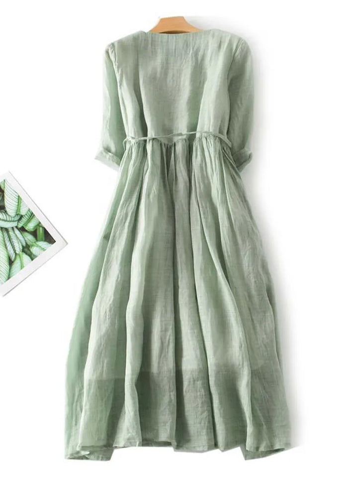 Laureen | Abito Elegante in Lino