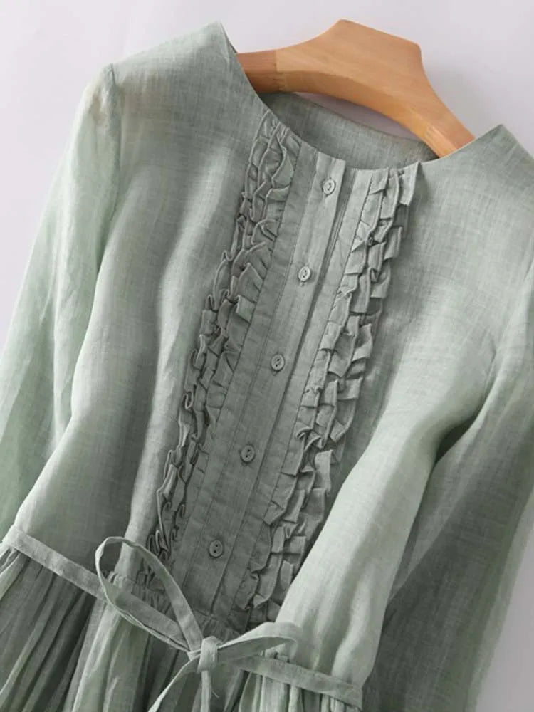 Laureen | Abito Elegante in Lino