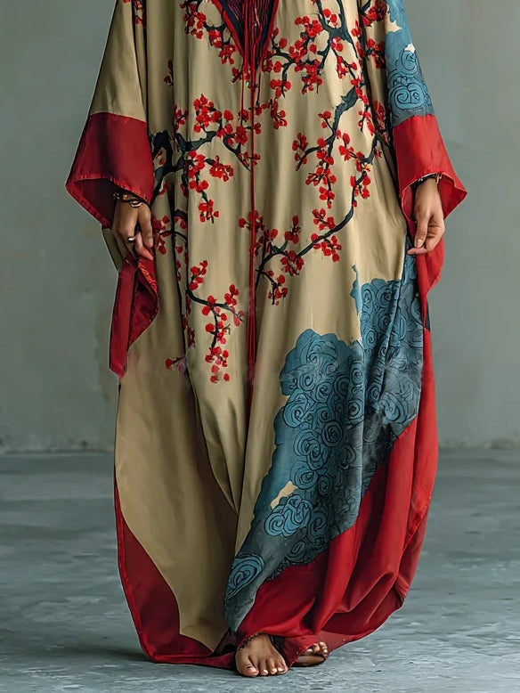 Akira™ – Maxi Abito Floreale Orientale