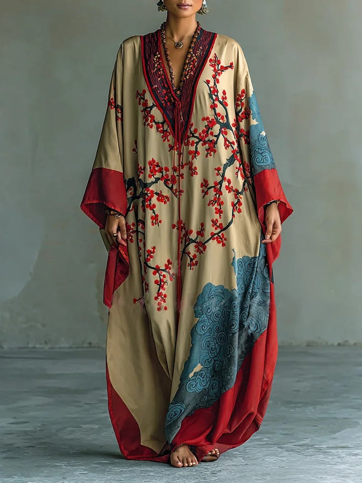Akira™ – Maxi Abito Floreale Orientale