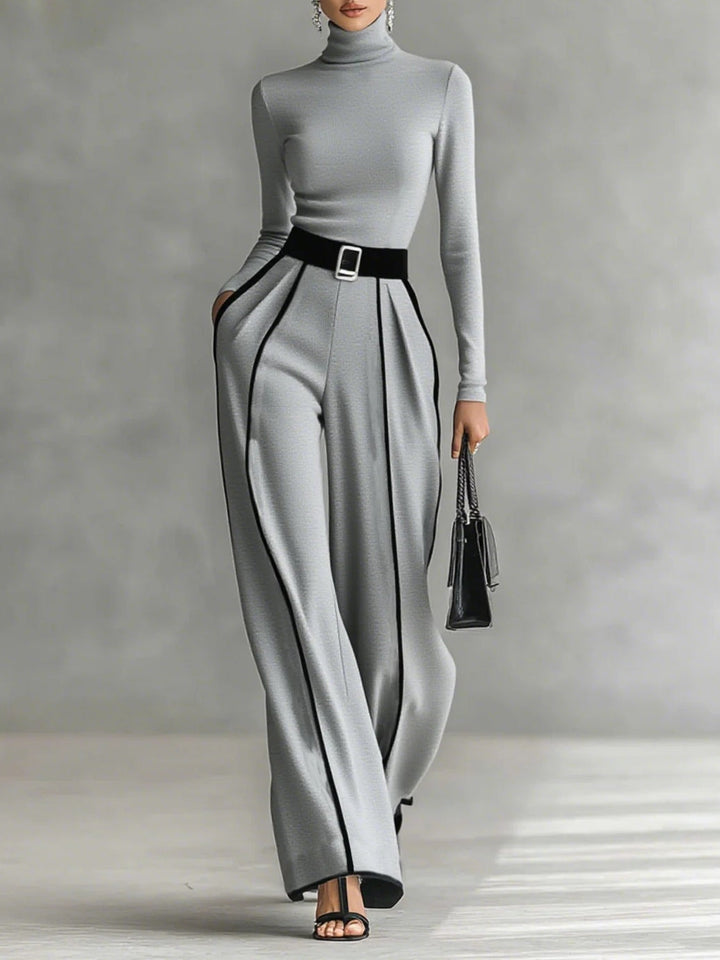 Vera™ - Set Elegante con Dettagli a Contrasto