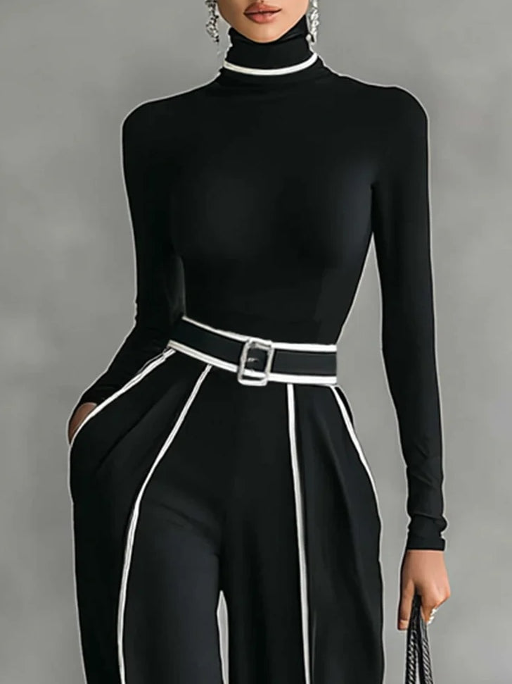 Vera™ - Set Elegante con Dettagli a Contrasto