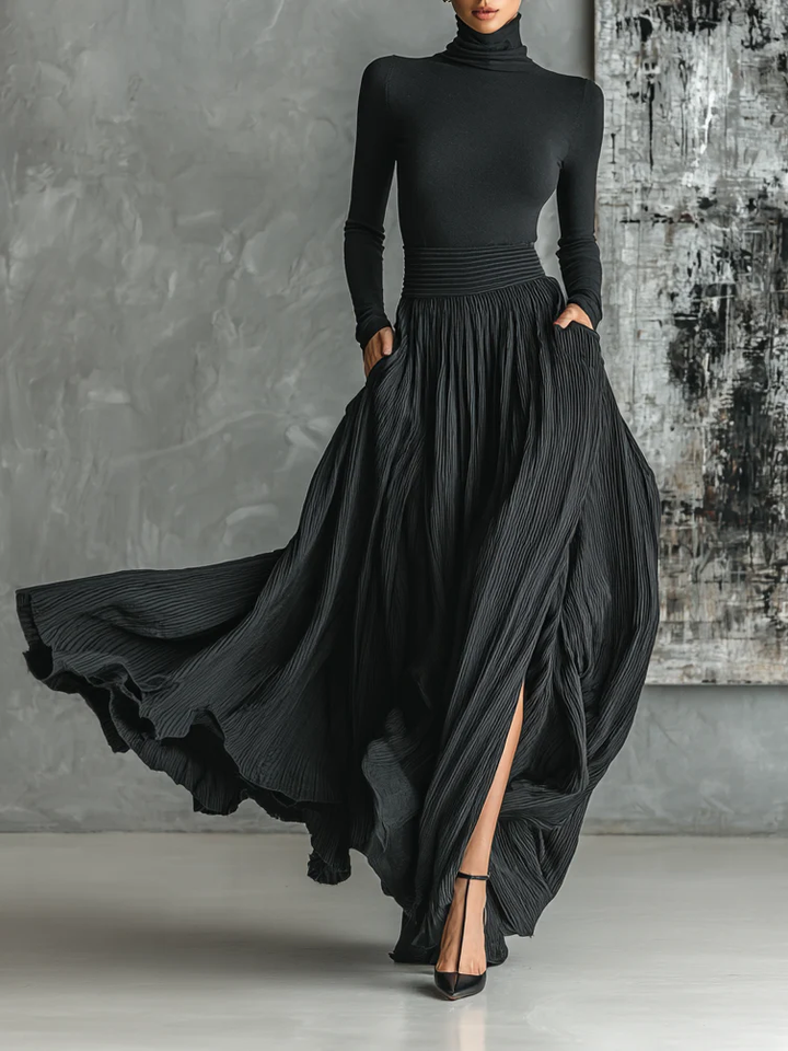 Eva™ - Set Elegante con Gonna Plissettata