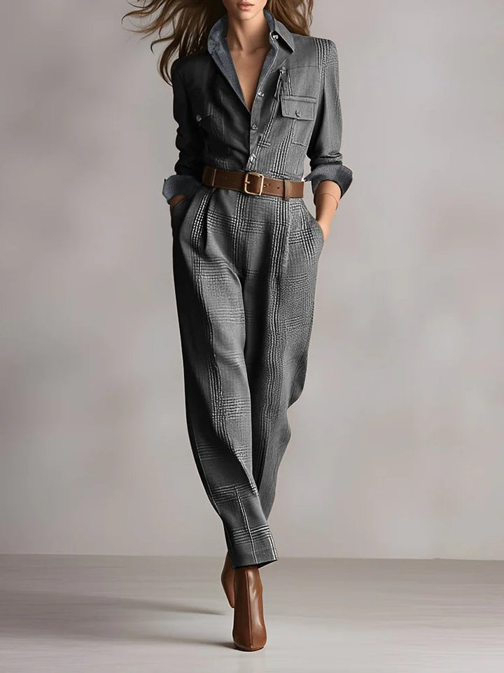 Anna™ - Salopette Elegante a Quadri