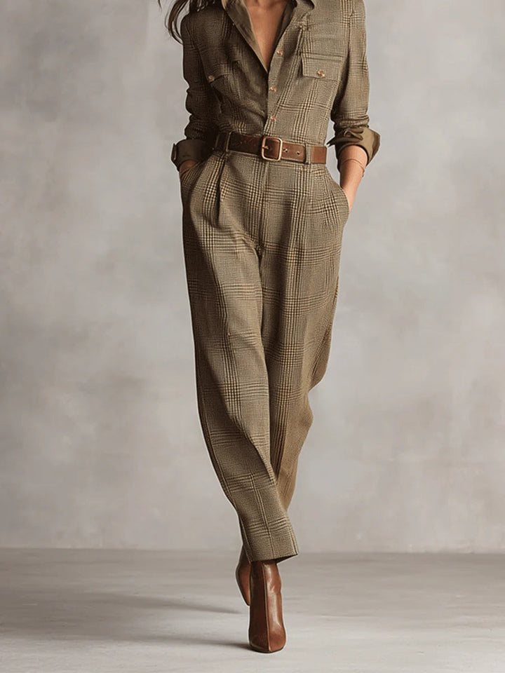 Anna™ - Salopette Elegante a Quadri