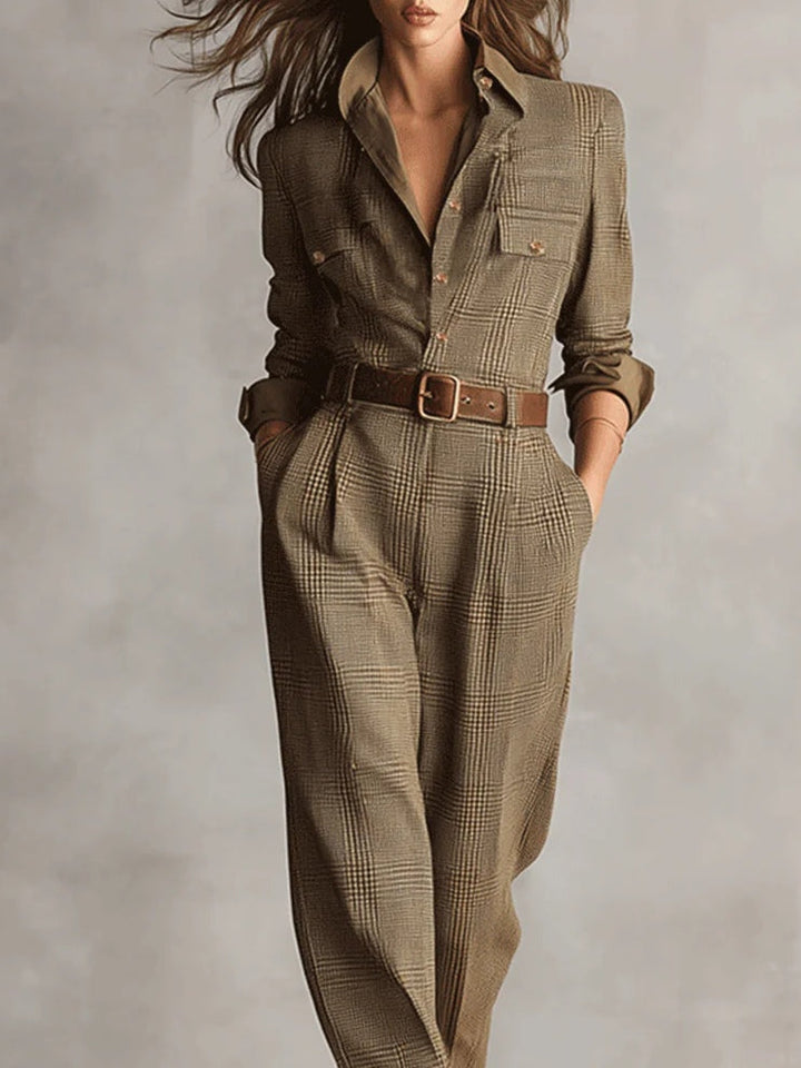 Anna™ - Salopette Elegante a Quadri