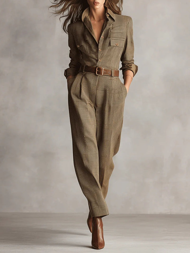 Anna™ - Salopette Elegante a Quadri