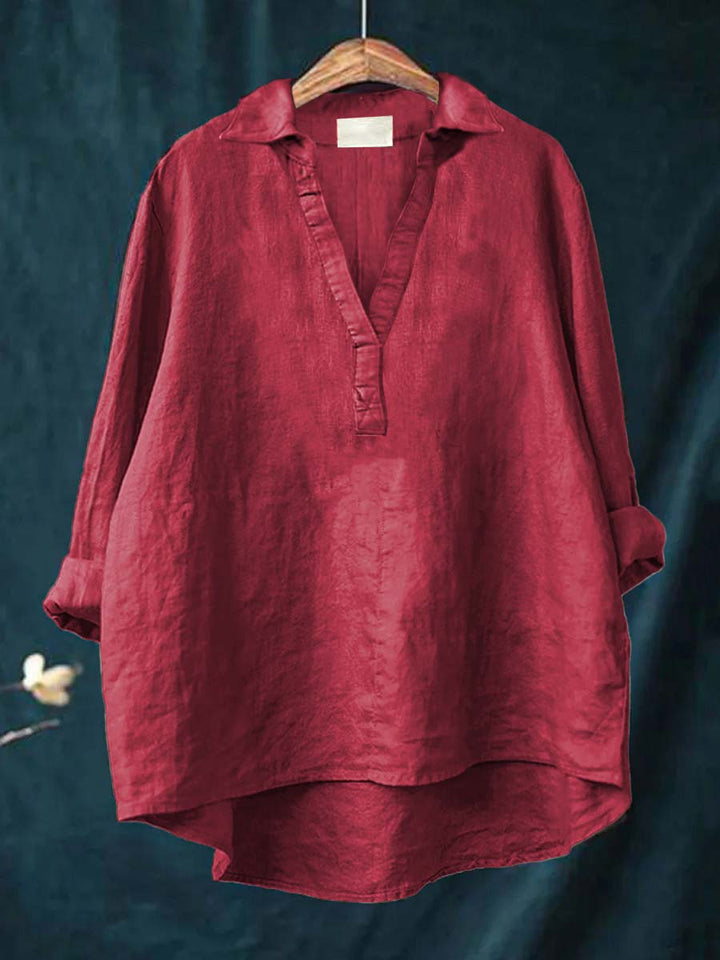 Andrea | Elegante Blusa Estiva in Lino