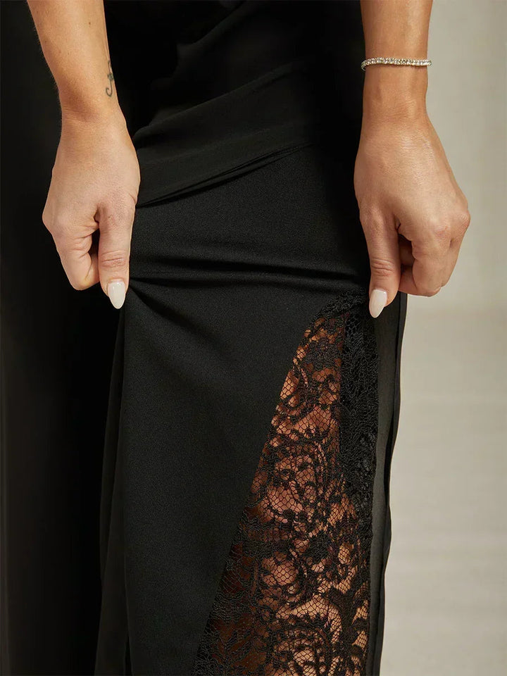 Fluressa | Pantaloni Flowy con Orlo Spaccato