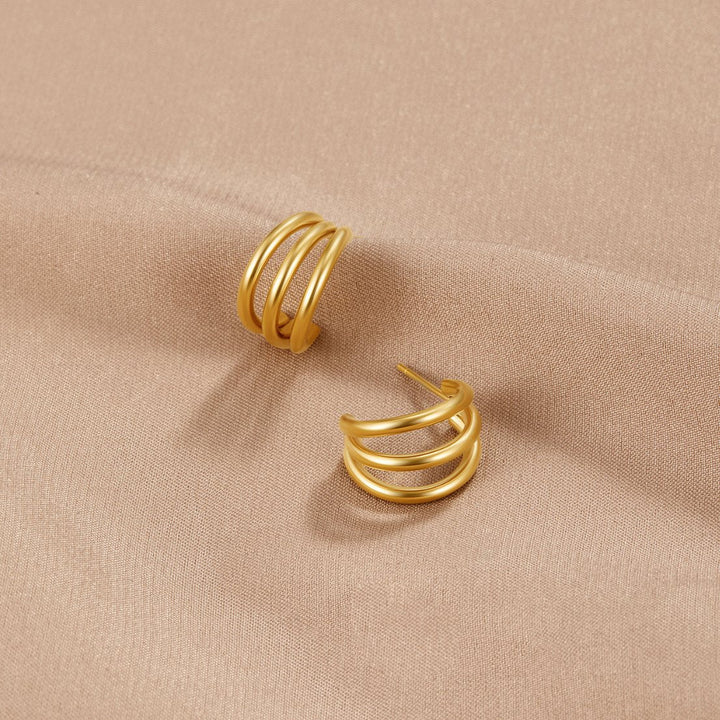 Orecchini Ana Triplo Oro
