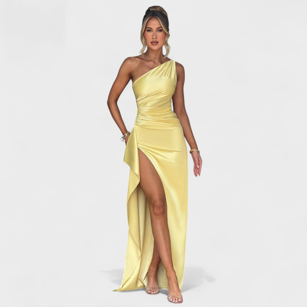 Ariel - Abito Asimmetrico in Satin
