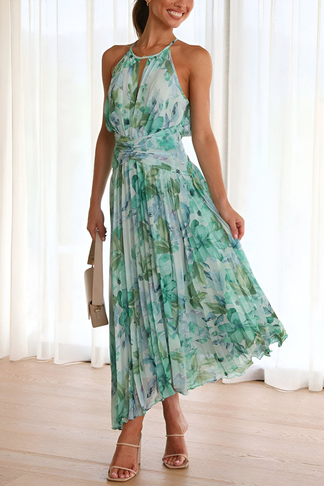 JOYCE™ | Abito con Charme Floreale