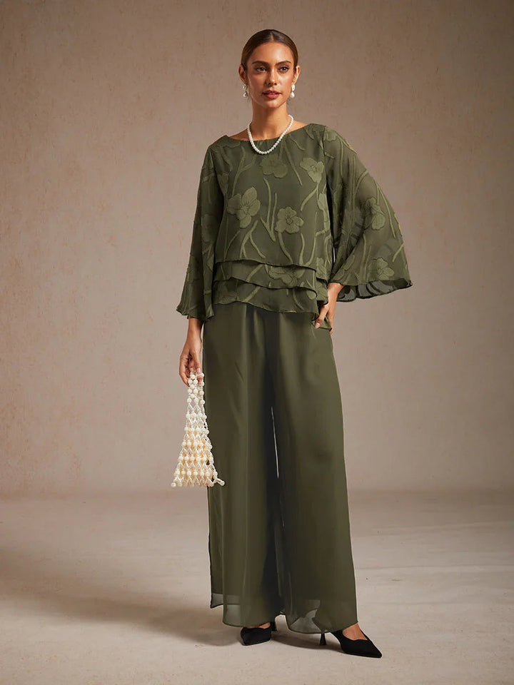 Fluressa | Pantaloni Flowy con Orlo Spaccato