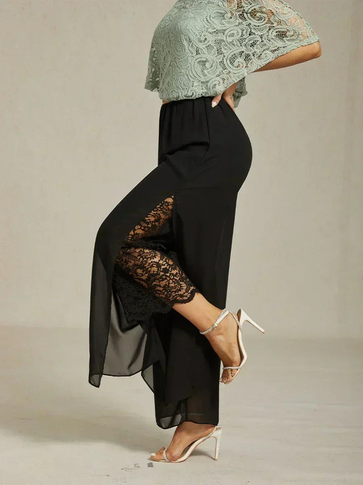 Fluressa | Pantaloni Flowy con Orlo Spaccato