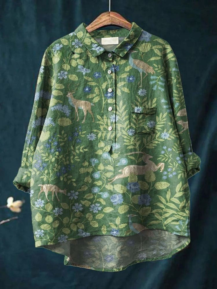 Olivia | Camicia Fiori del Bosco