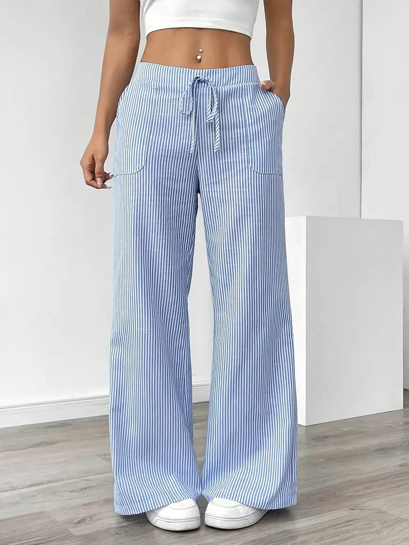 Elise™ Pantaloni a Righe Casual