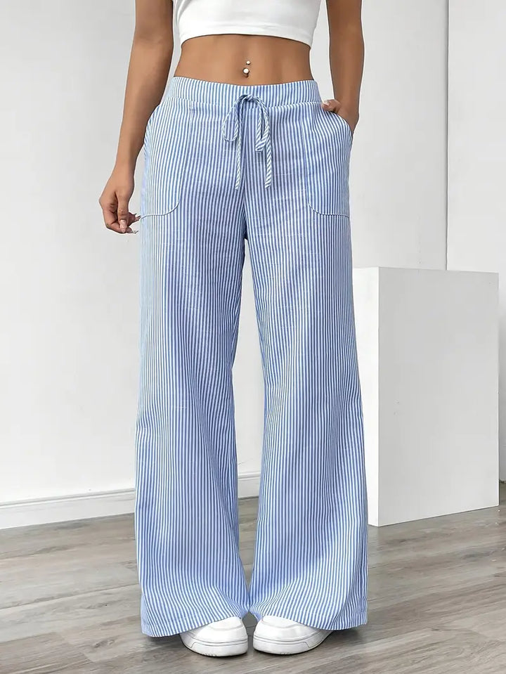 Elise™ Pantaloni a Righe Casual