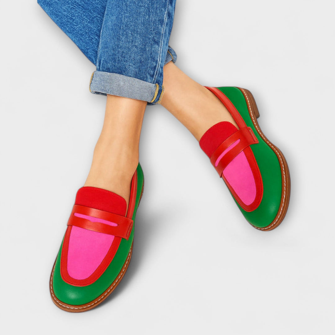 Nyla™ | Mocassini Casual con Dettagli a Contrasto