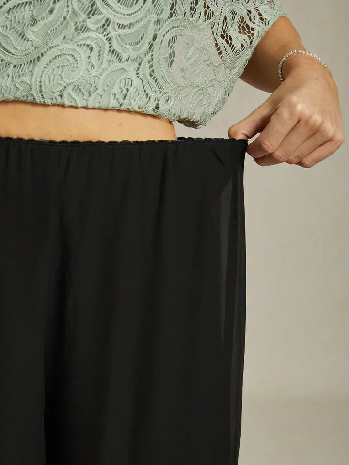 Fluressa | Pantaloni Flowy con Orlo Spaccato