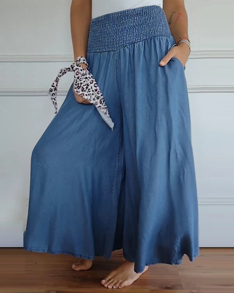 Jasper | Pantaloni Smock a Vita Alta