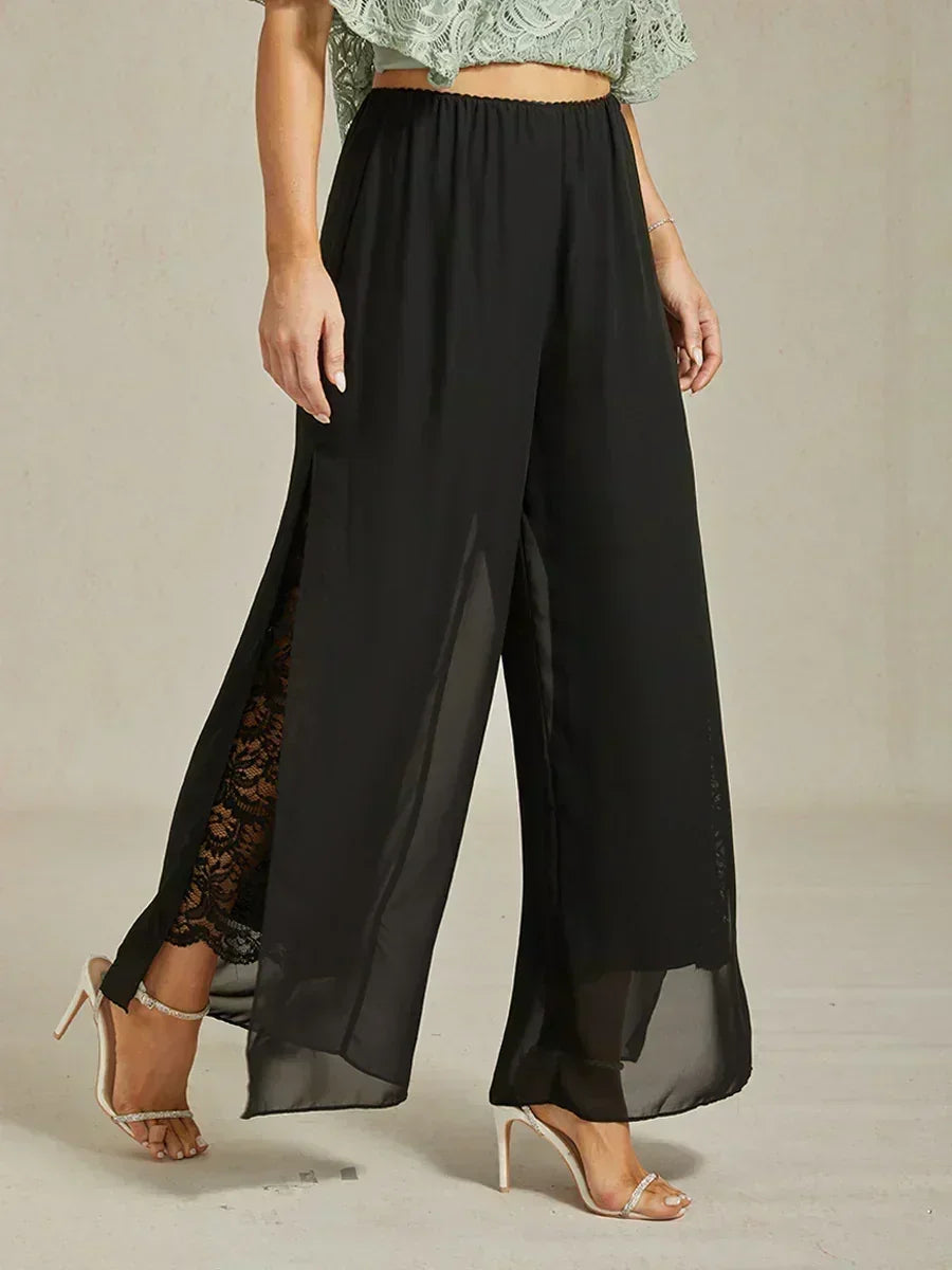Fluressa | Pantaloni Flowy con Orlo Spaccato