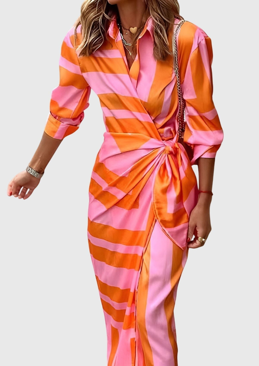 Everly | Elegante Vestito Avvolgente Con Stampa