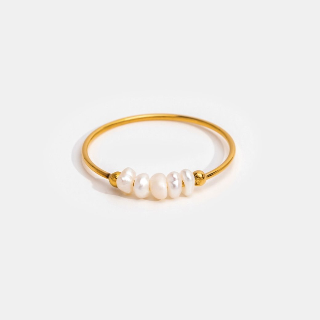 Grace - Anello in perle di acqua dolce
