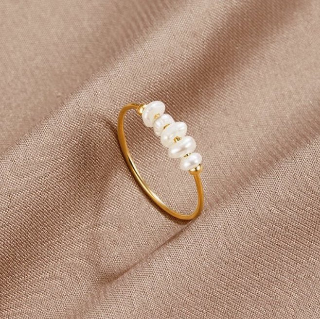 Grace - Anello in perle di acqua dolce