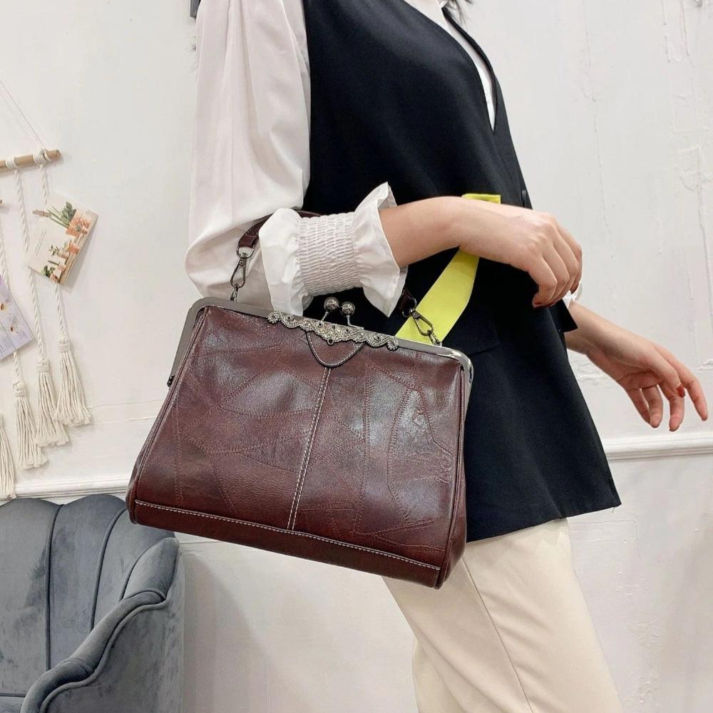 Vintage Bag with Snap Closure