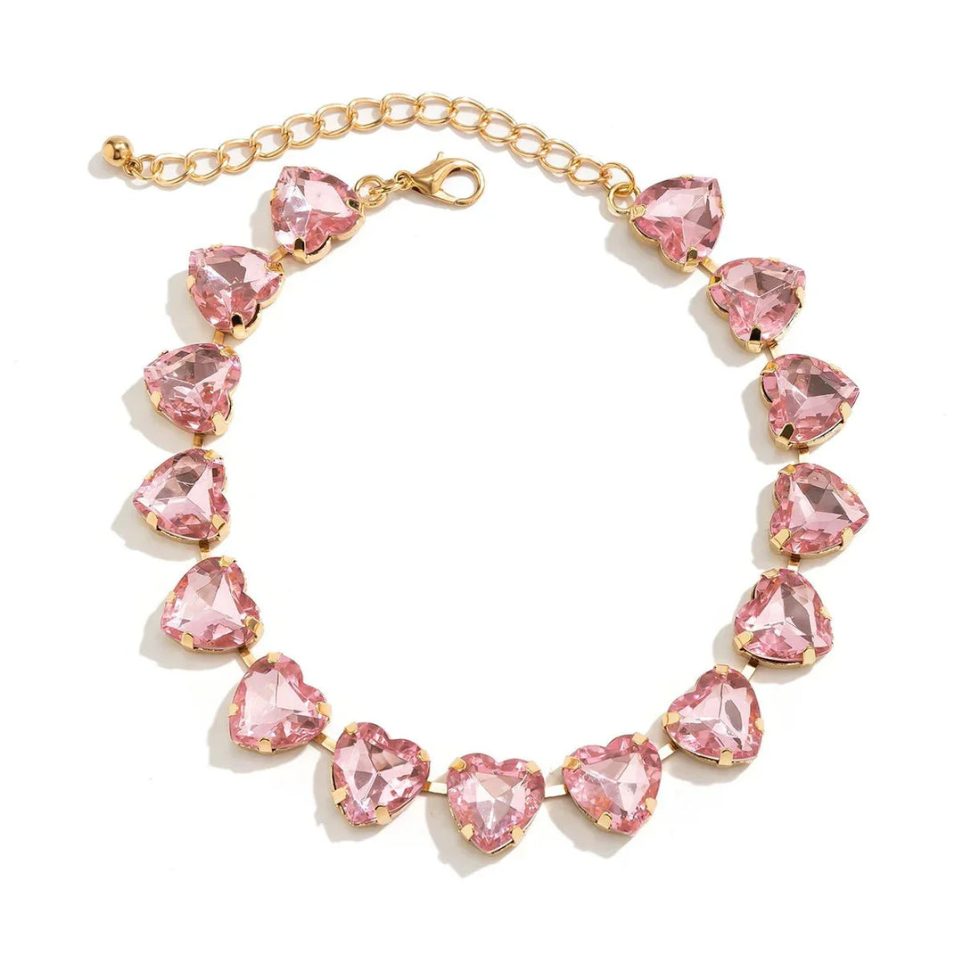 Choker con Cuore di Cristallo