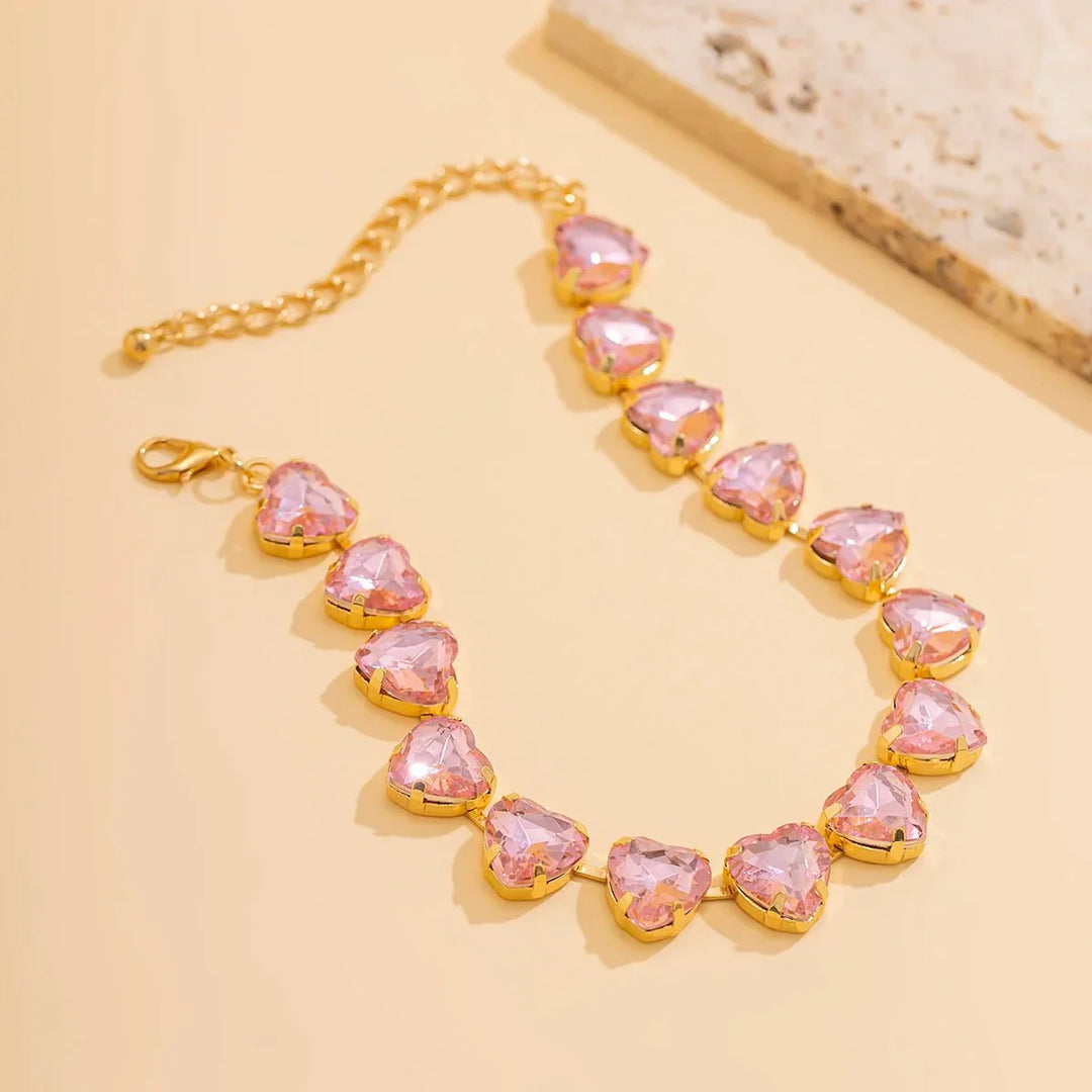Choker con Cuore di Cristallo