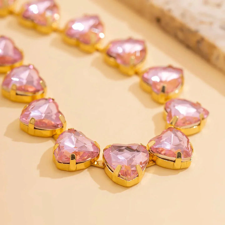 Choker con Cuore di Cristallo