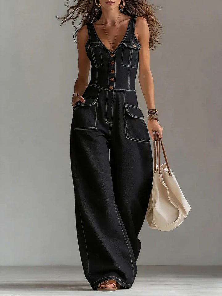 Sophie | Salopette in denim ampia e casual