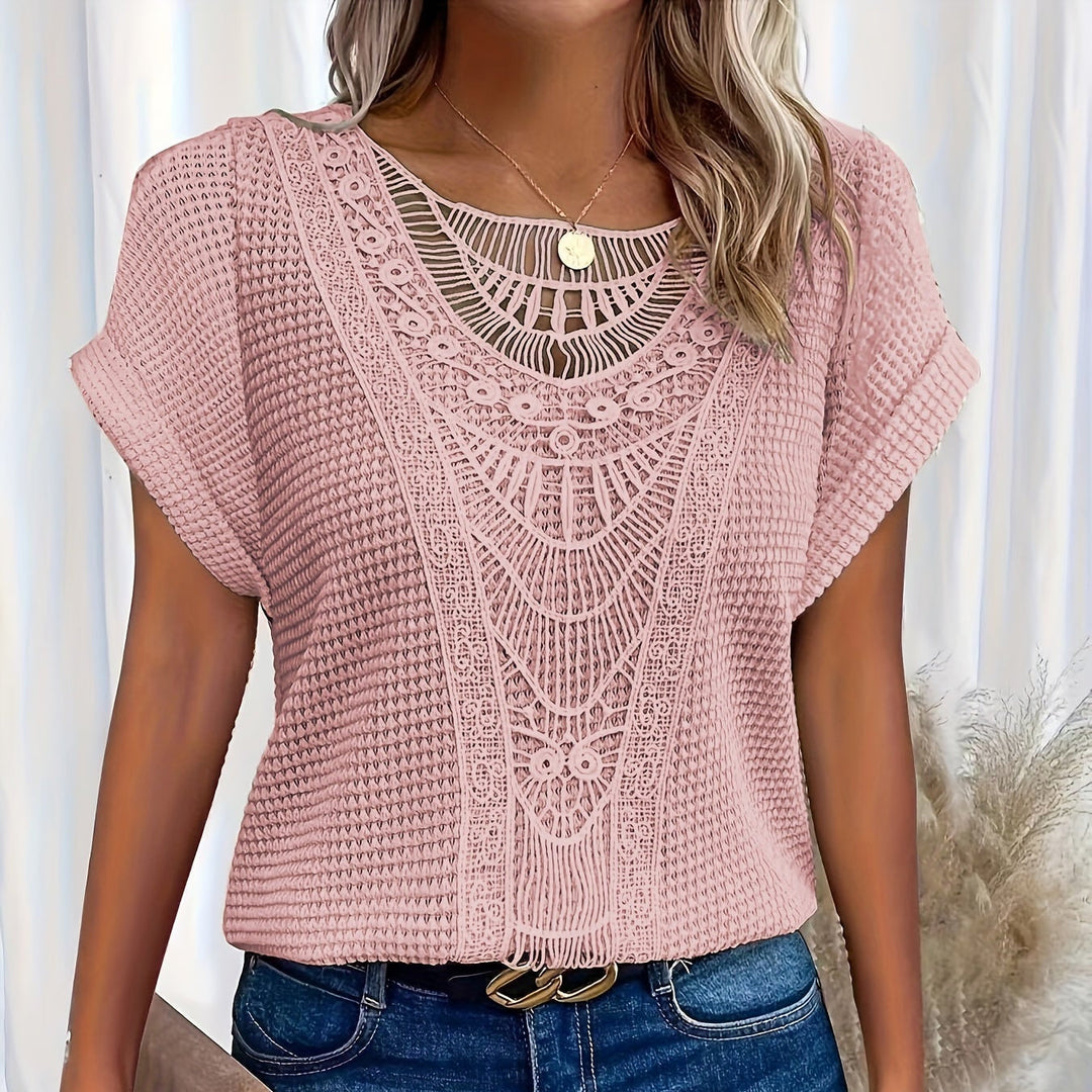 Viola | Top Tricot Dettagliato