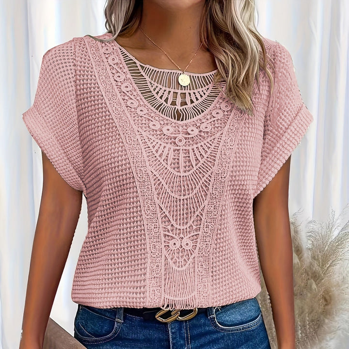 Viola | Top Tricot Dettagliato