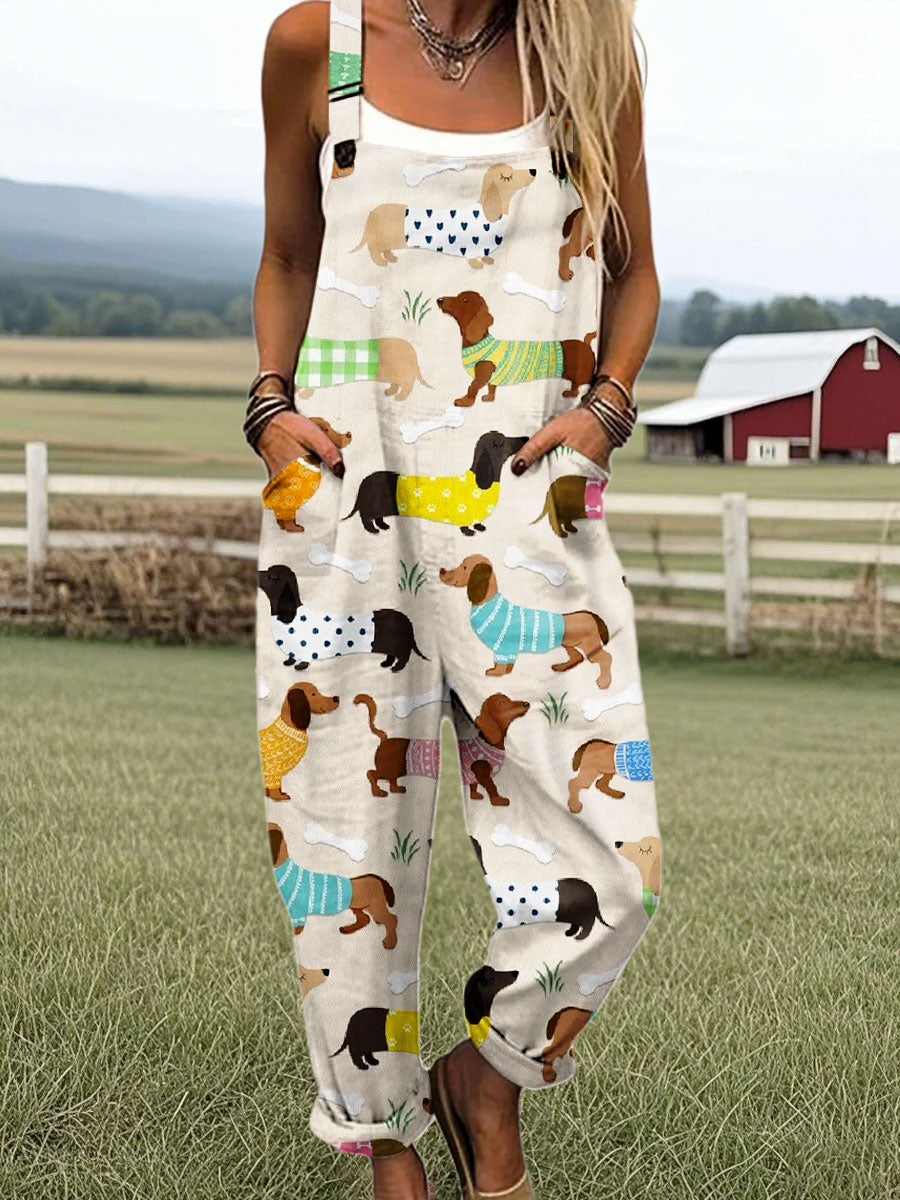 Grace | Giocoso Dog Print Jumpsuit