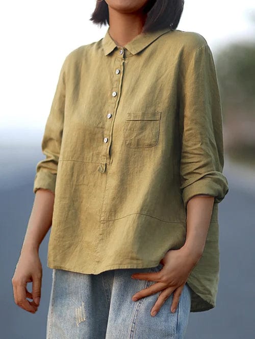 Elvie | Elegante Blusa Estiva in Lino