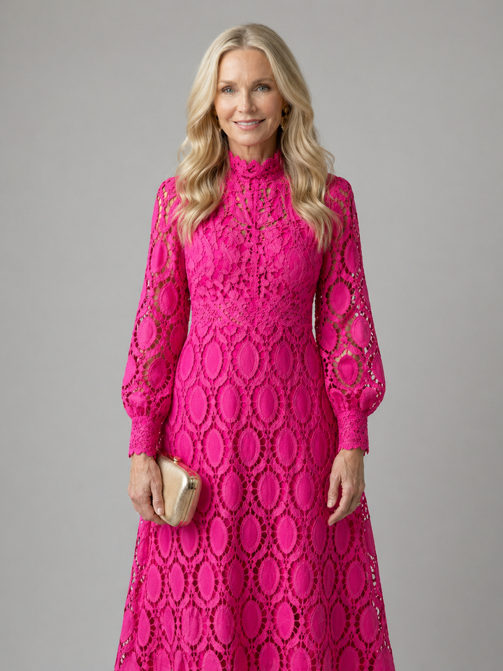 Ellis & Johnson™ | Abito Midi in Pizzo