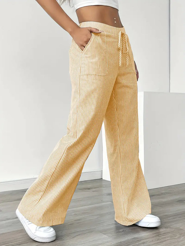Elise™ Pantaloni a Righe Casual