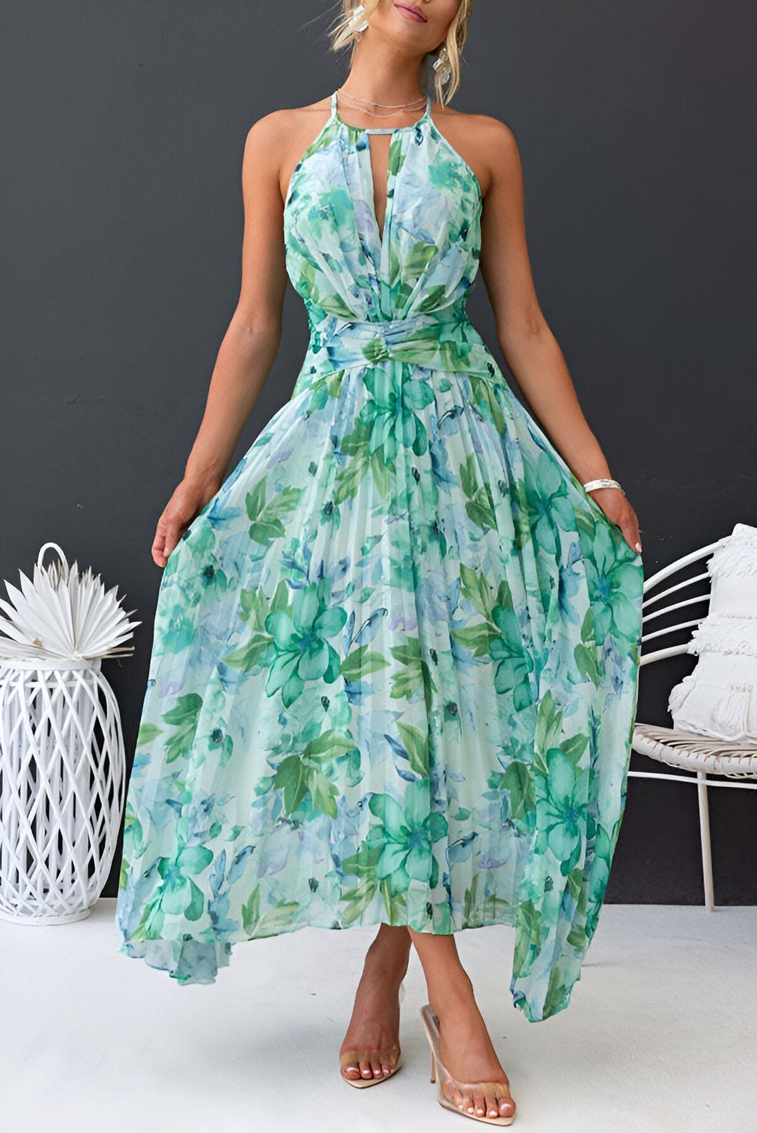 JOYCE™ | Abito con Charme Floreale