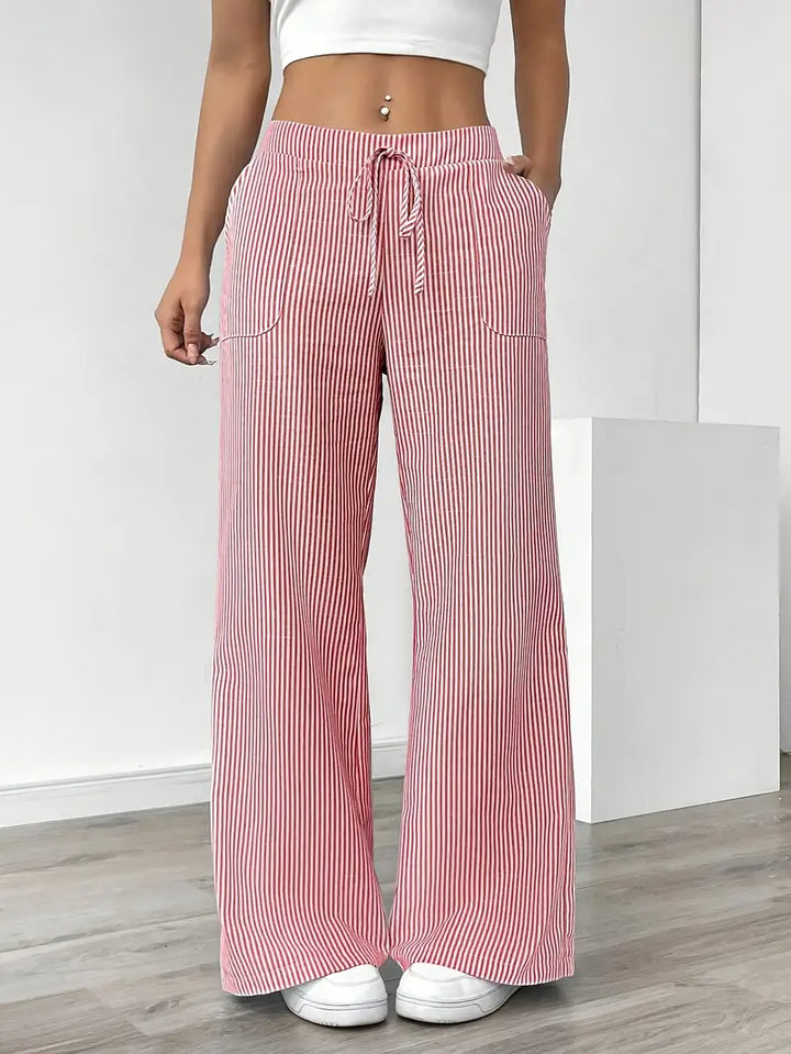 Elise™ Pantaloni a Righe Casual