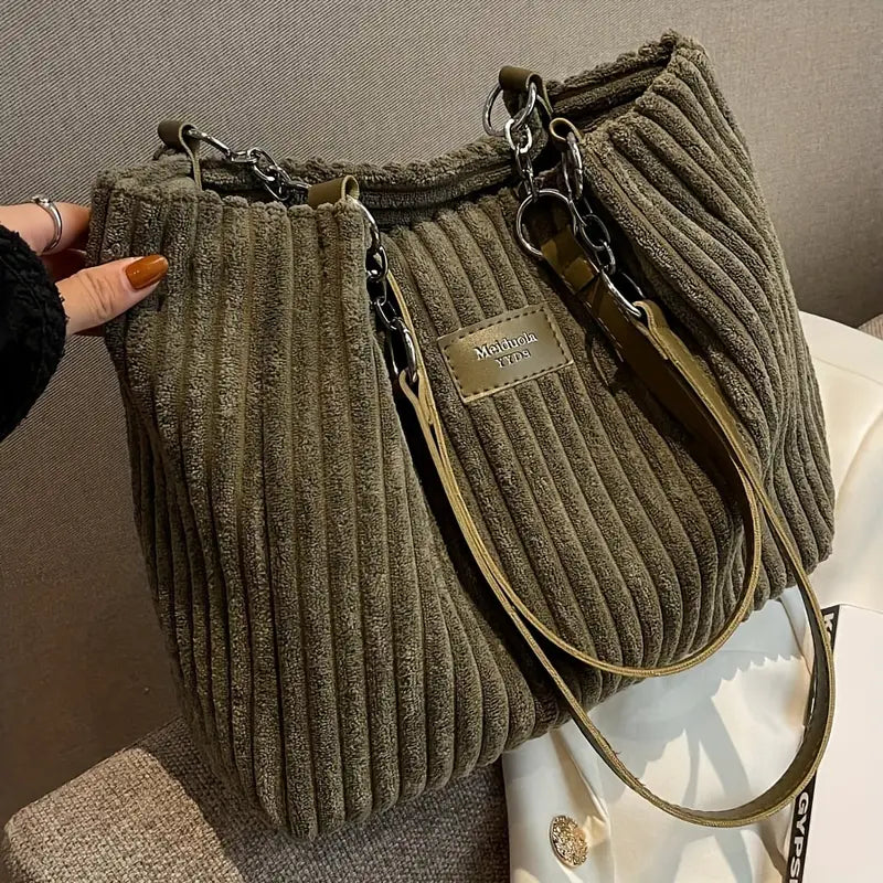 MEGAN | BORSA IN CORDUROY DI COTONE
