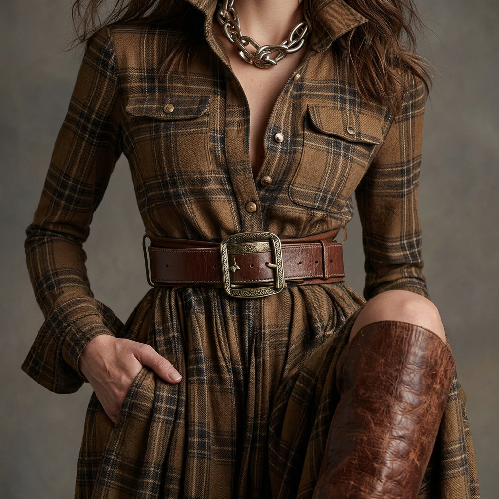 Mariana - Abito Camicia con Cintura