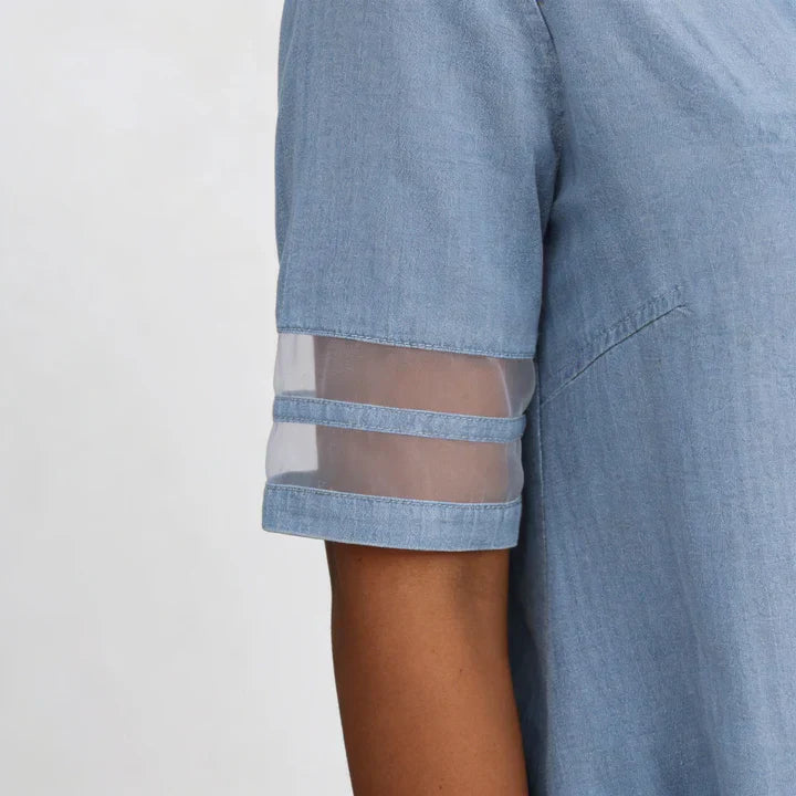 Bretagna | Abito in denim che esalta la figura