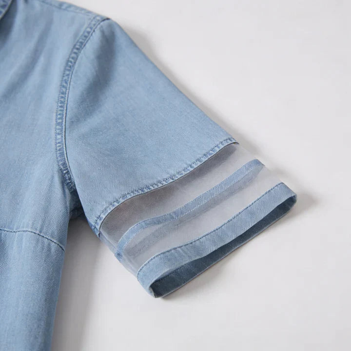 Bretagna | Abito in denim che esalta la figura