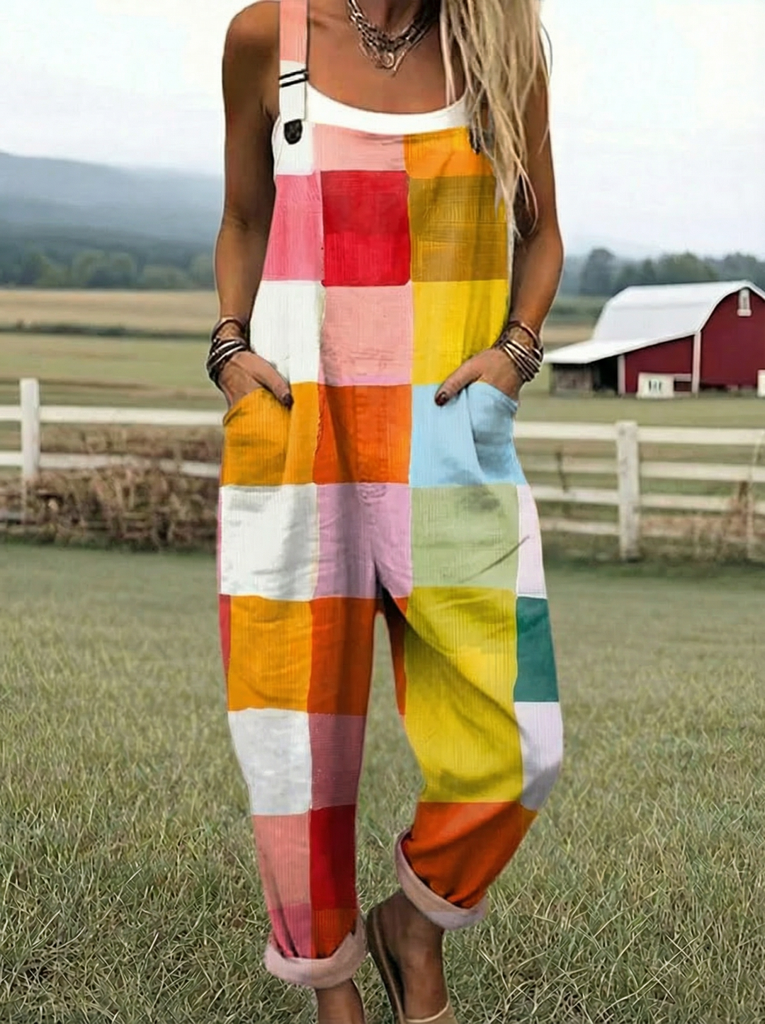 Wilg | Gioia Patchwork Jumpsuit