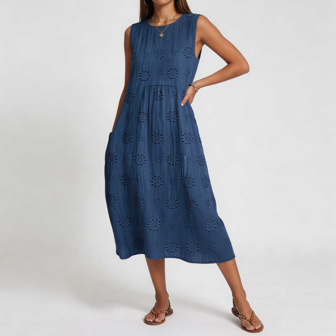 Audrey | Vestito Midi a Fantasia