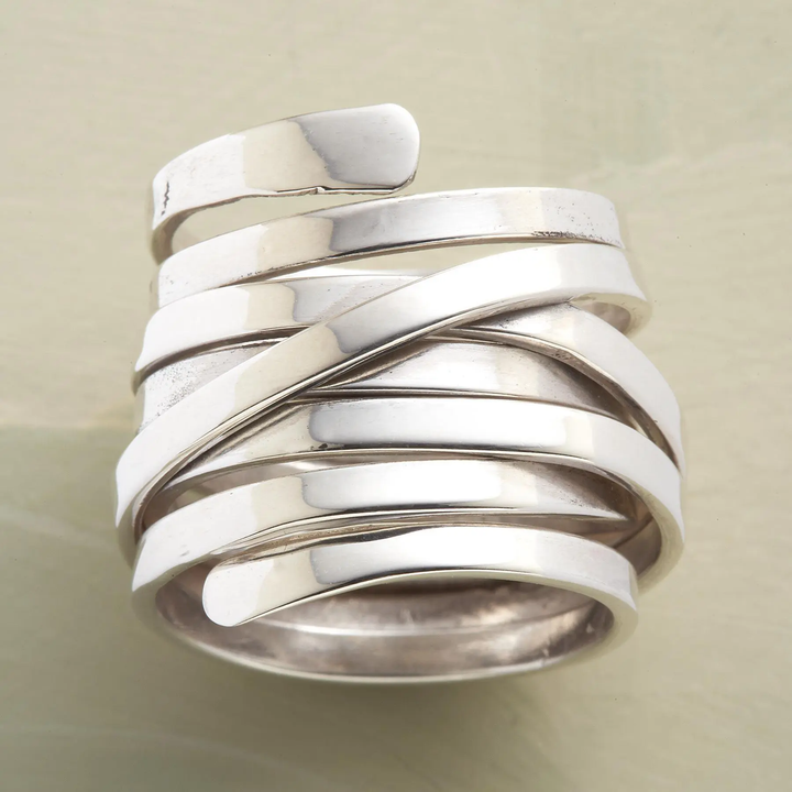 Bliss - Anello in Argento Vintage a Strati