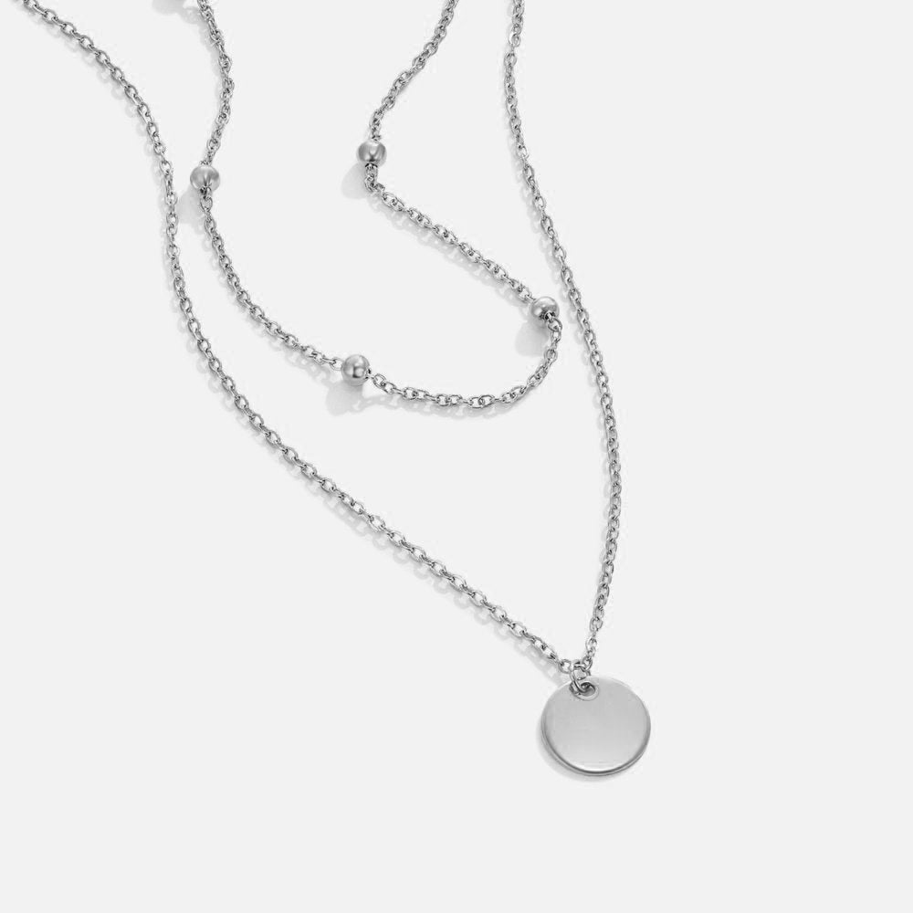 Collana a strati in argento