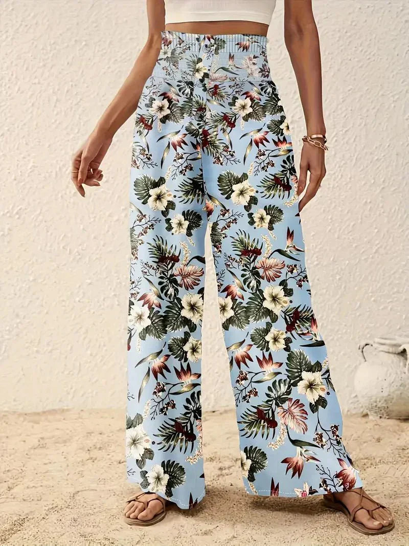 Pantaloni Stile Alexa™ con Stampa Floreale